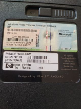 HP Pavilion dv9500 Laptop