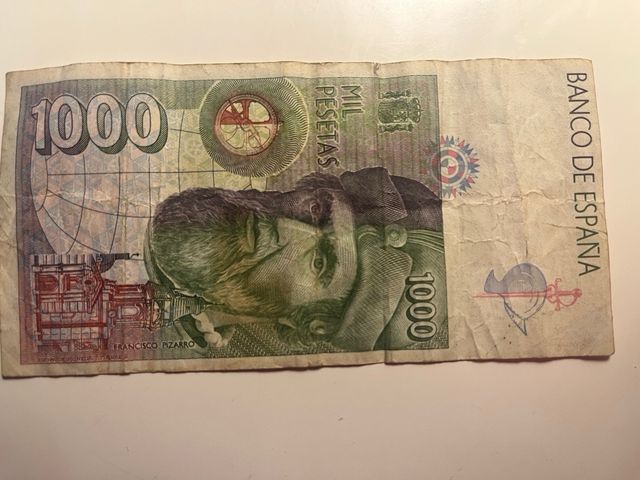 Billete 1000 pesetas Banco de España 1992