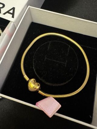 2 Pulseras Pandora Oro y Plata