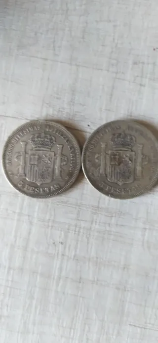 Monedas 5 Pesetas Plata Amadeo I 1871
