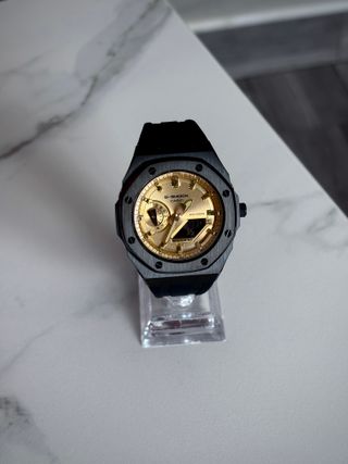 G-Shock GA-2100 Mod Casioak Oro y Negro