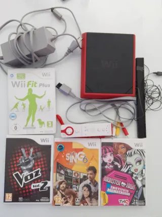 Consola Wii Roja + Juegos y Accesorios