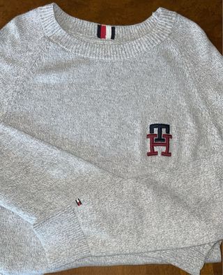 Jersey Tommy Hilfiger Gris Algodón Nuevo