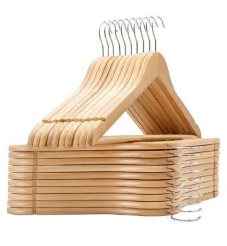 Perchas de madera para ropa (pack 10)