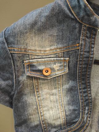 Bolero in denim, manica corta, come nuovo.