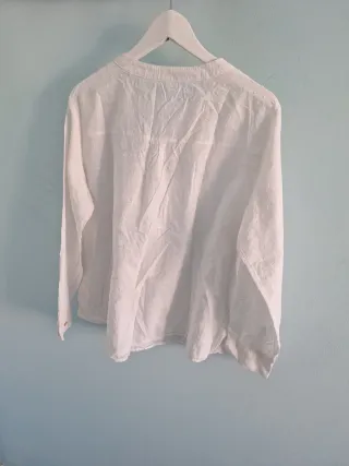 Camisa bordada manga larga