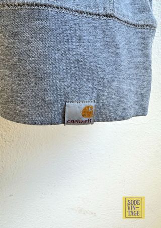 Sudadera Carhartt Gris Básica Vintage