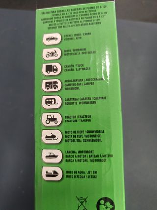 Cargador Batería MotorKit 4.0A 6V/12V AGM/GEL/LFP