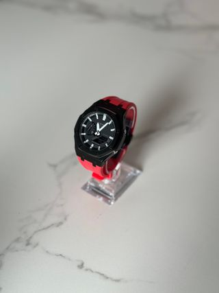 G-Shock GA-2100 Mod Casioak Rojo y Negro