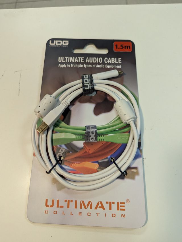 UDG Cable Audio USB 2.0 C-B 1.5m Blanco