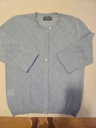 Conjunto Roberto Verino Jersey y Cárdigan Azul