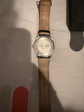 Reloj Lotus Minimalista Hombre Negro/Plata