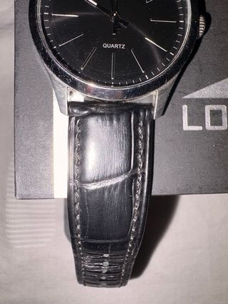 Reloj Lotus Minimalista Hombre Negro/Plata