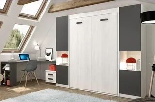 CAMA ABATIBLE DE MATRIMONIO CON ARMARIOS 