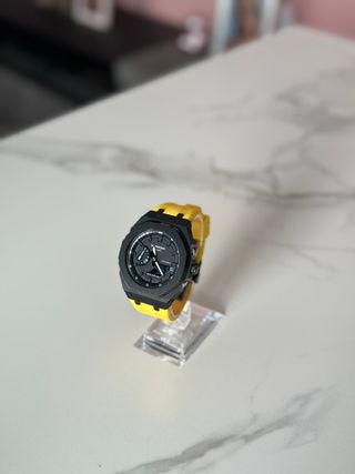 G-Shock GA-2100 Casioak Mod Amarillo y Negro