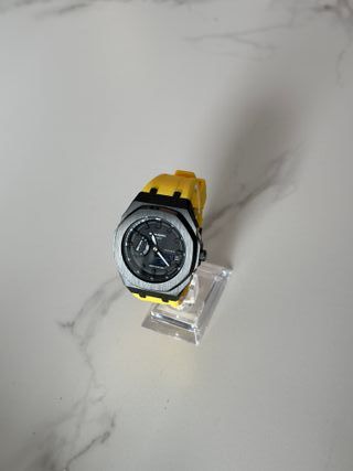 G-Shock GA-2100 Casioak Mod Amarillo y Negro