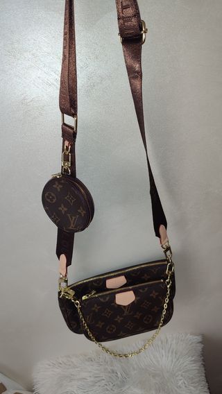 Borsetta Doppia Marrone con Tracolla