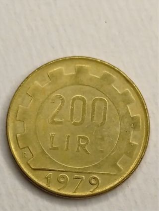 Moneda 200 LIR 1979 y 1978
