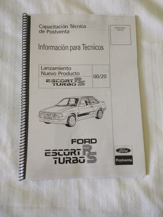 Manual Ford Escort RS Turbo.
