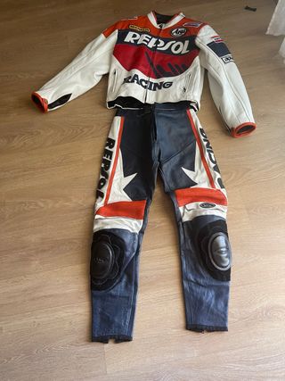 Traje de moto cuero Repsol Racing