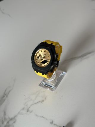 G-Shock GA-2100 Casioak Mod Oro y Amarillo
