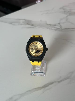 G-Shock GA-2100 Casioak Mod Oro y Amarillo