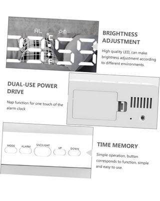 Sveglia Digitale Specchio Orologio