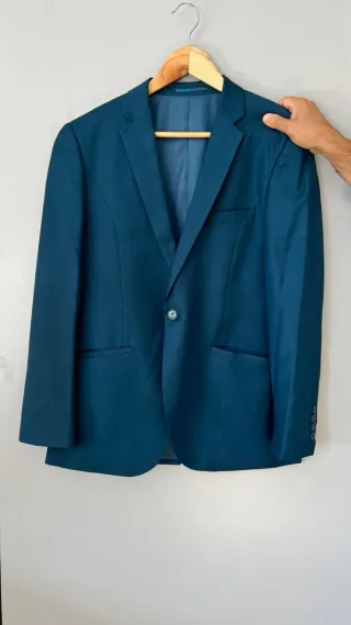 Traje Americana y Pantalón Talla 50 Color azul ve