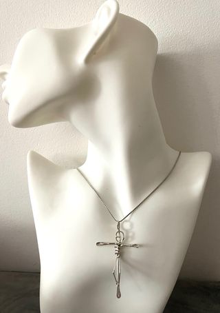 Collana Argento 925 con Croce Artigianale