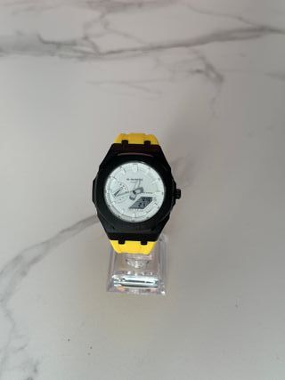 G-Shock Ga-2100 Casioak Amarillo Blanco