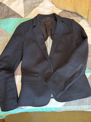 Chaqueta de vestir Massimo Dutti negra