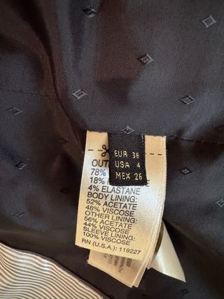 Chaqueta de vestir Massimo Dutti negra