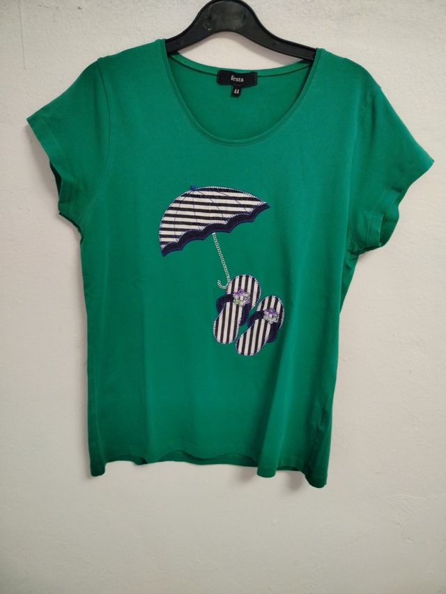 Camisa verde Festa mujer talla 44