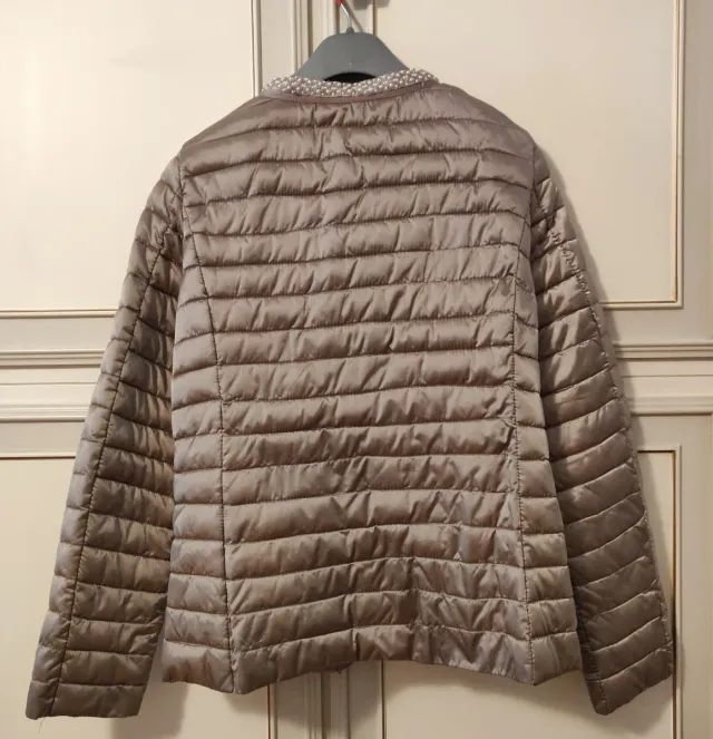 Giacca trapuntata donna con perline