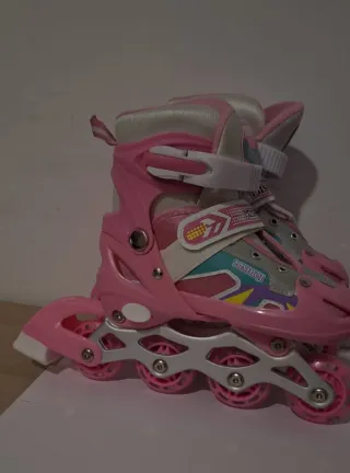 Patines en línea rosas para niña