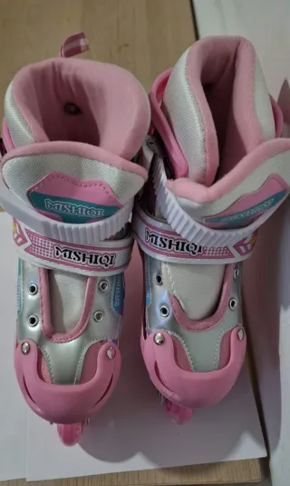 Patines en línea rosas para niña
