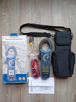 Pinza Amperimétrica True RMS AC/DC CEM