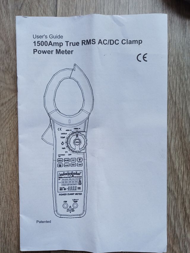 Pinza Amperimétrica True RMS AC/DC CEM