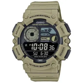 CASIO PESCA, FASES LUNARES,GRANDE 54MM,new version