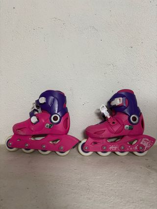 Patines en línea rosas para niños