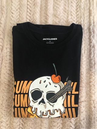 Camiseta Jack & Jones Negra Talla M
