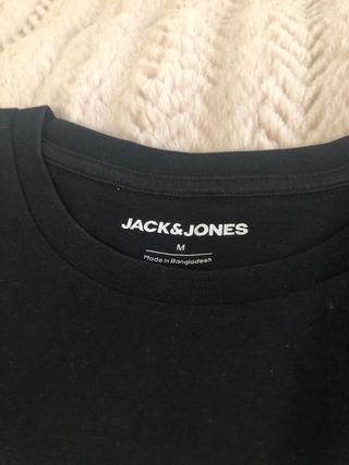 Camiseta Jack & Jones Negra Talla M