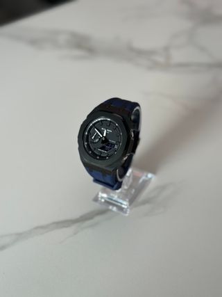 G-Shock GA-2100 Mod Casioak Azul y Negro