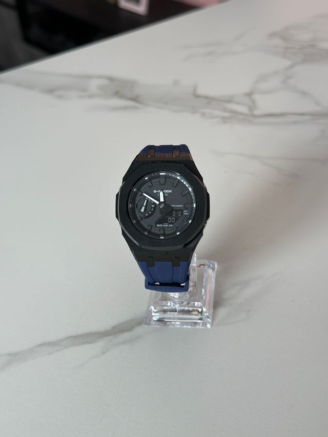 G-Shock GA-2100 Mod Casioak Azul y Negro