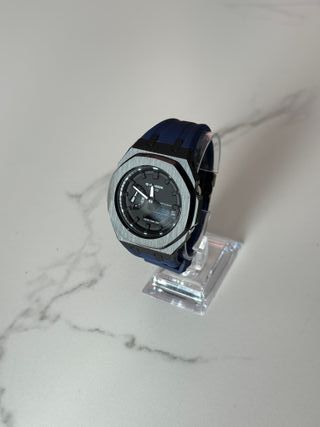 G-Shock GA-2100 Mod Casioak Azul y Negro