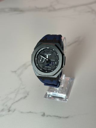 G-Shock GA-2100 Mod Casioak Azul y Negro