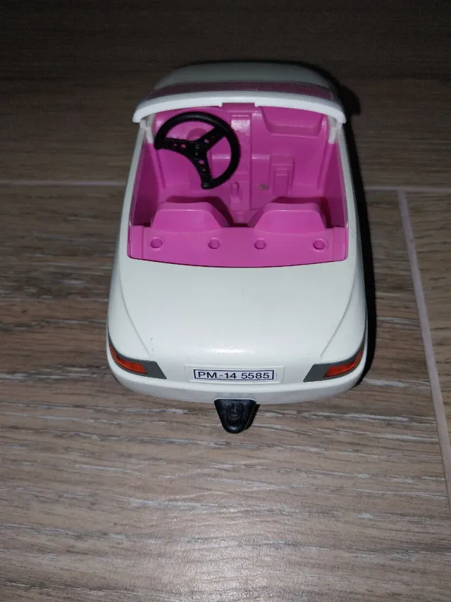 Coche blanco de juguete playmobil