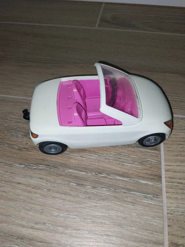 Coche blanco de juguete playmobil