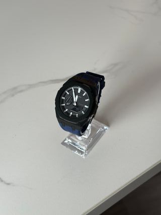 G-Shock GA-2100 Mod Casioak Azul y Negro