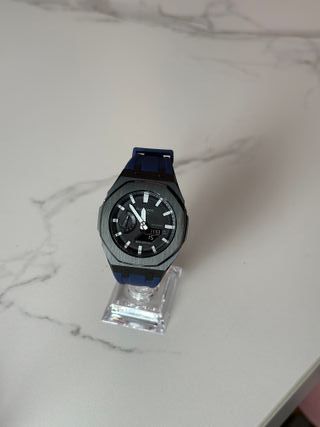 G-Shock GA-2100 Mod Casioak Azul y Negro